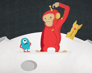 Illustration for article titled Retro Illustrations of Monsters at Work and Play